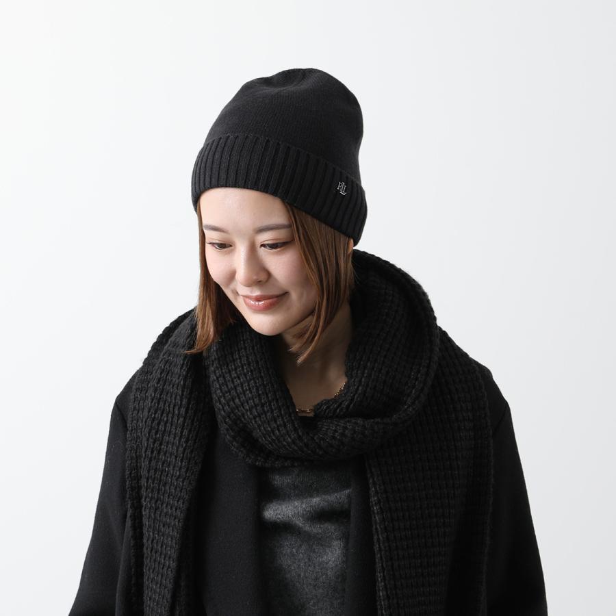 ゆりんごラルフローレンブラックラメニット帽 LAUREN RALPH LAUREN（ローレン ラルフローレン） ニット帽 454960057