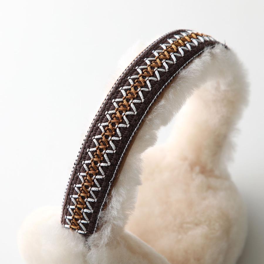 UGG ファーイヤーマフ 新品 タグ付き UGG（アグ） 【並行輸入品】 イヤーマフ SHEEPSKIN EMBROIDERY EARMUFF