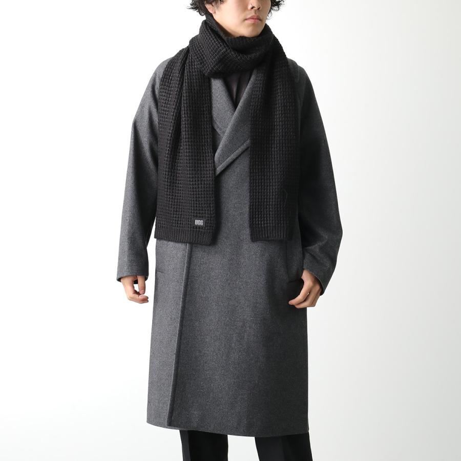 タグ付き UGG Waffle Scarf ブラック UGG（アグ） マフラー WAFFLE SCARF ワッフル スカーフ 101226 メンズ