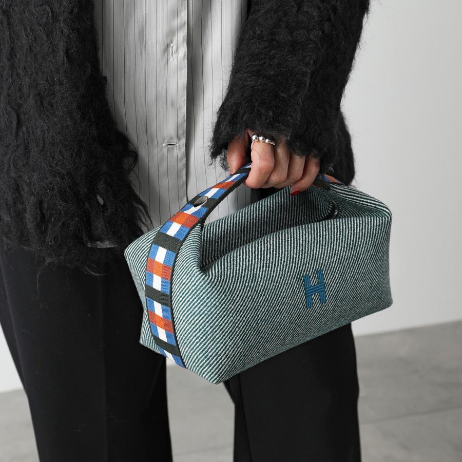 HERMES エルメス ポーチバッグ ブリッドアブラック オ カレ HERMES エルメス ポーチバッグ ブリッドアブラック オ カレ