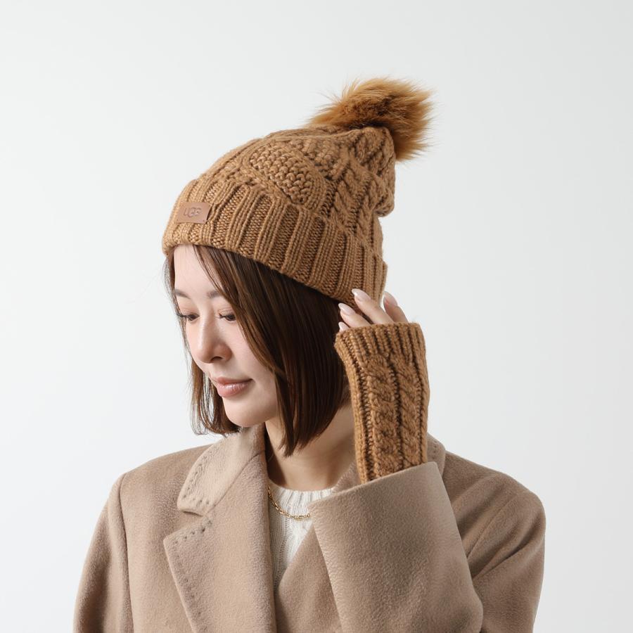 UGG アグ ニット帽 Cable Beanie with Pom ケーブル ビーニー UGG アグ ニット帽 Cable Beanie with Pom ケーブル ビーニー