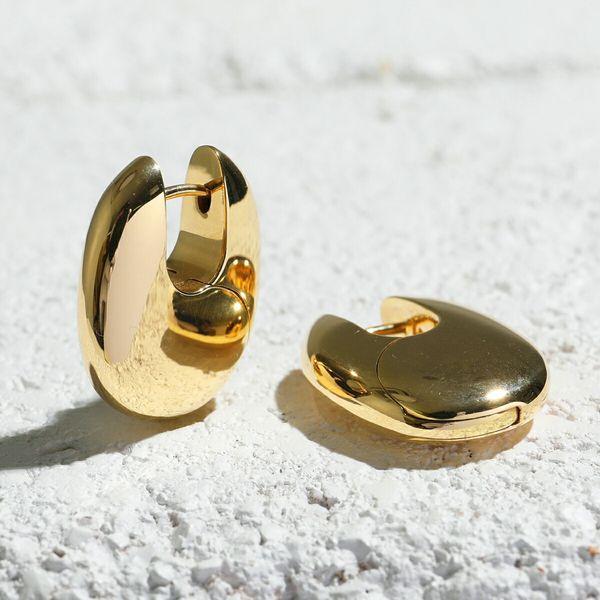 TOM WOOD（トムウッド） ピアス Pebble Hoops Medium Gold ぺブル