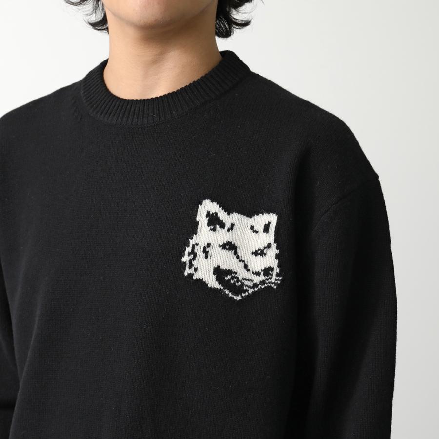 MAISON KITSUNE メゾンキツネ セーター FOX HEAD INTARSIA MAISON KITSUNE メゾンキツネ セーター FOX HEAD INTARSIA
