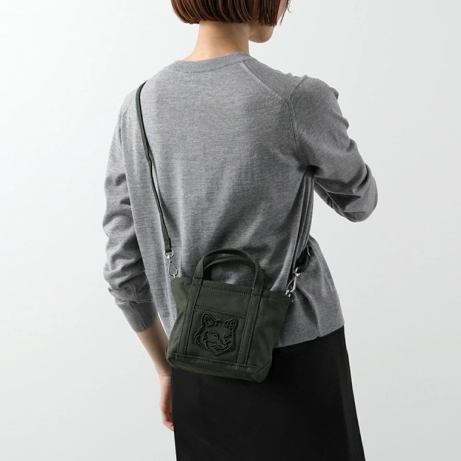 メゾンキツネ　ショルダーバッグ　グリーン　フォックスヘッド MAISON KITSUNE（メゾン キツネ） ショルダーバッグ FOX HEAD MINI