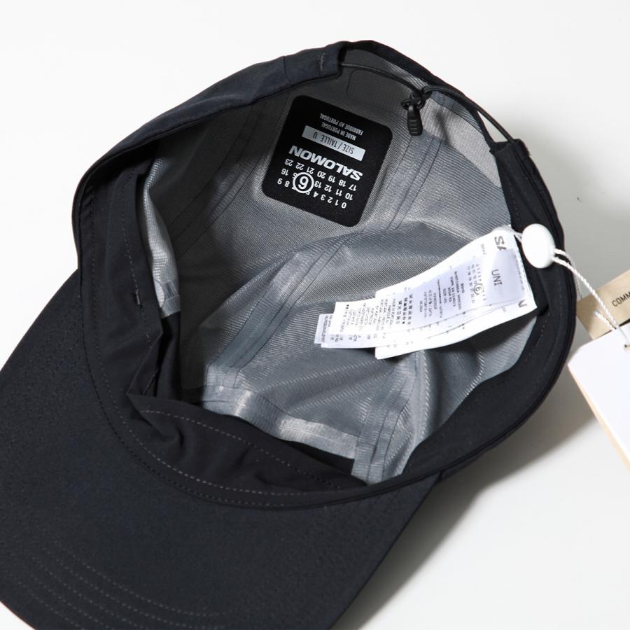 MM6 メゾンマルジェラ　キャップ　黒　チャコール MM6 x SALOMON エムエムシックス メゾンマルジェラ サロモン キャップ