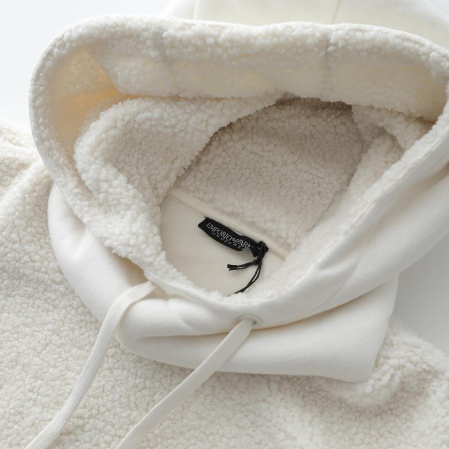 【極美品】エンポリオアルマーニ　フードパーカー　ホワイト　コットン　短丈　XL 楽天市場】エンポリオアルマーニ EMPORIO ARMANI パーカー ダブル