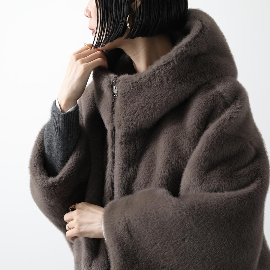 Trois trois トロワ ファーフードブルゾン T246-83046 レディース