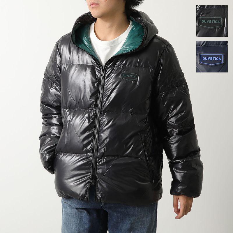 DUVETICA デュベティカ ×AVATAR AUVA アバター オーヴァ ロゴ総柄 グラデーションフーデッドダウンジャケット ブラック/ブルー VUDJ21326I0001 DUVETICA（デュベティカ） ダウンジャケット AUVA アウヴァ メンズ