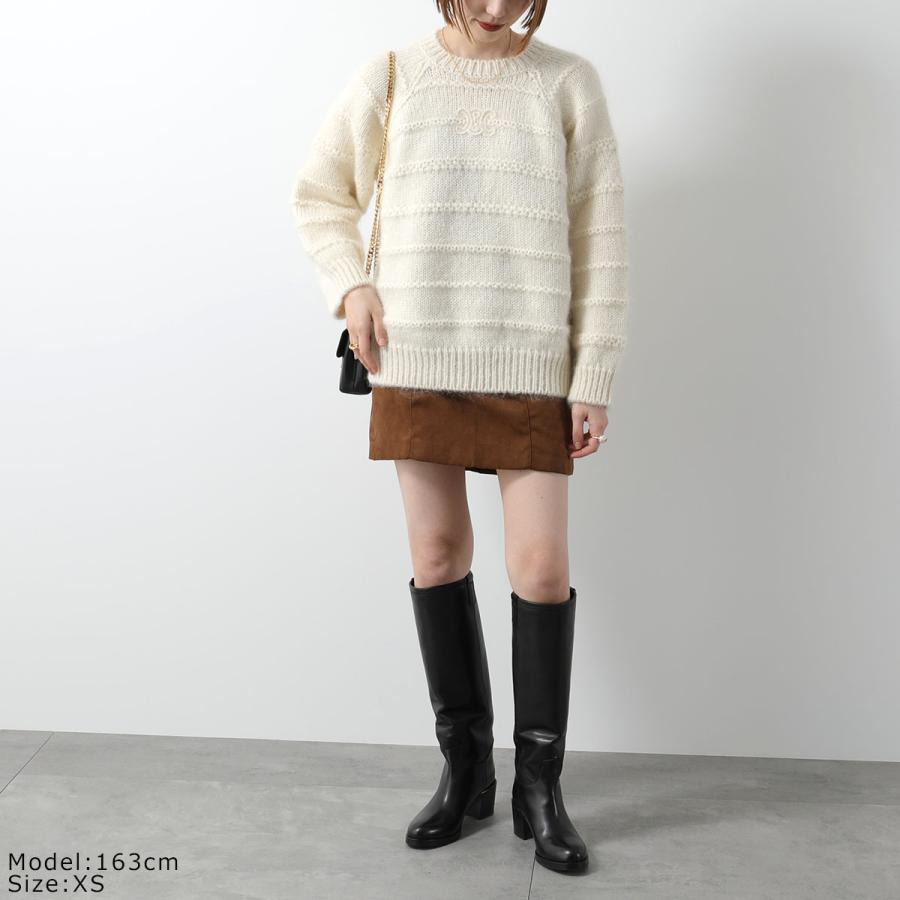 CELINE セリーヌ セーター 2AE3N743X.01OW レディース ニット CELINE セリーヌ セーター 2AE3N743X.01OW レディース ニット