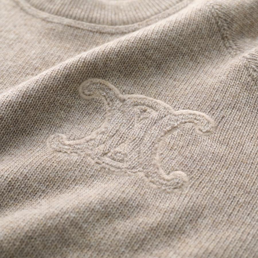 セリーヌ　ノースリーブ　ウールニット　カラーレス セリーヌ ノースリーブ ウールニット カラーレス セリーヌ