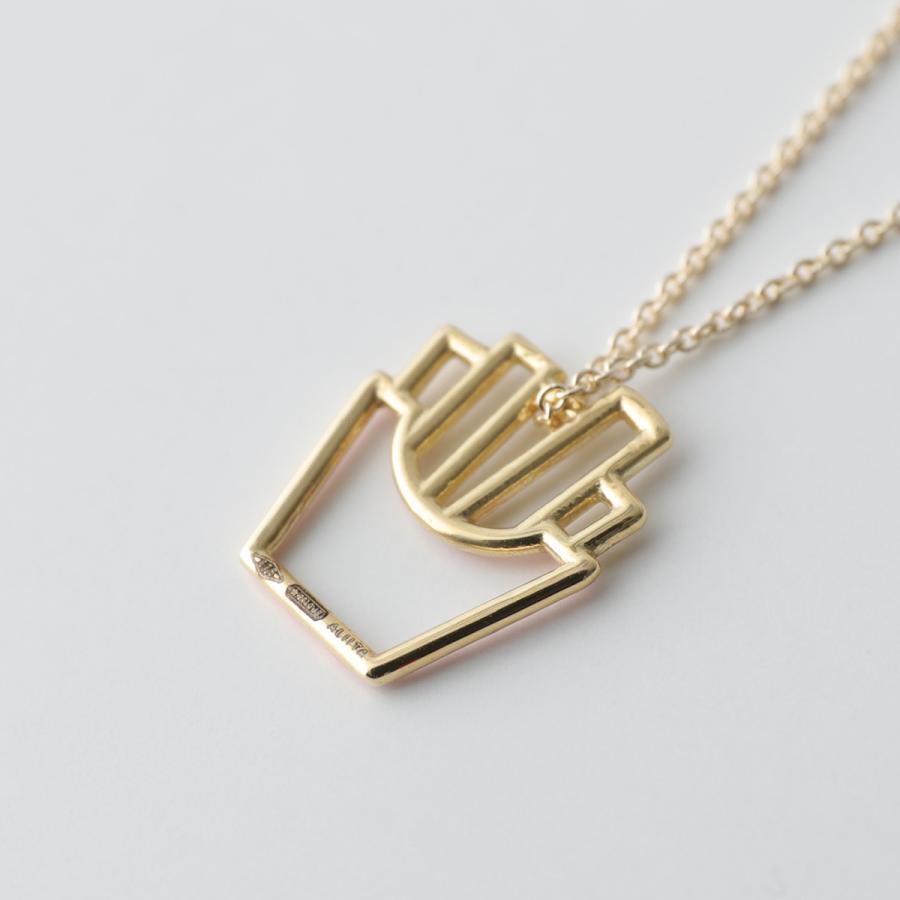 ALIITA アリータ ネックレス PAPITAS ENAMEL NECKLACE ROLO レディース ポテト モチーフ ペンダント アクセサリー F9000/YELLOW-GOLD-9KTの画像