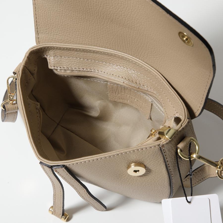 MILLELA FIRENZE ショルダーバッグ 2wayハンドバッグ ベージュ MILLELA FIRENZE ラフィア×レザー 2WAYバッグ | イタリア製 レディース