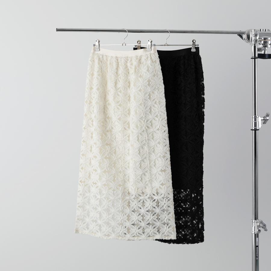 anana（アナナ） スカート a81-042 レディース 花柄 刺繍 レース