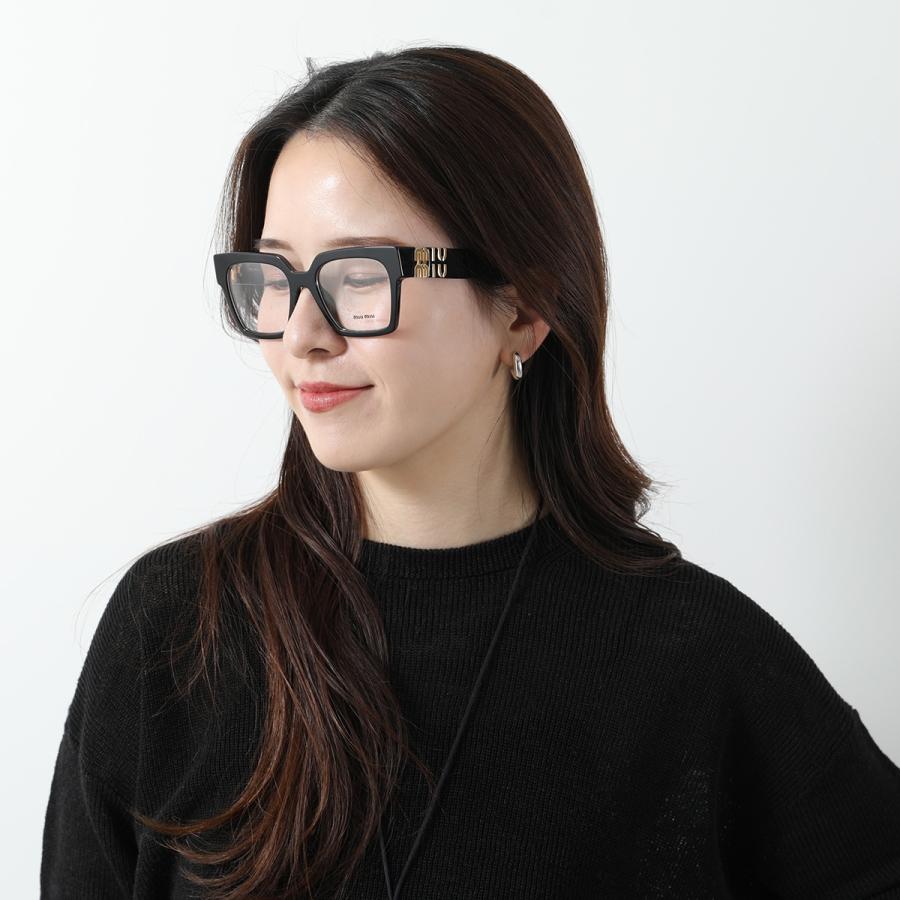 miu MIUMIU ミュウミュウ メガネ VMU 04U レディース メタルロゴ アイ  