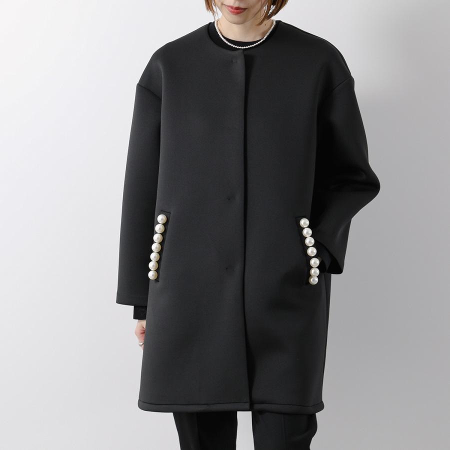 anana（アナナ） ノーカラーコート a79-031 レディース パール付