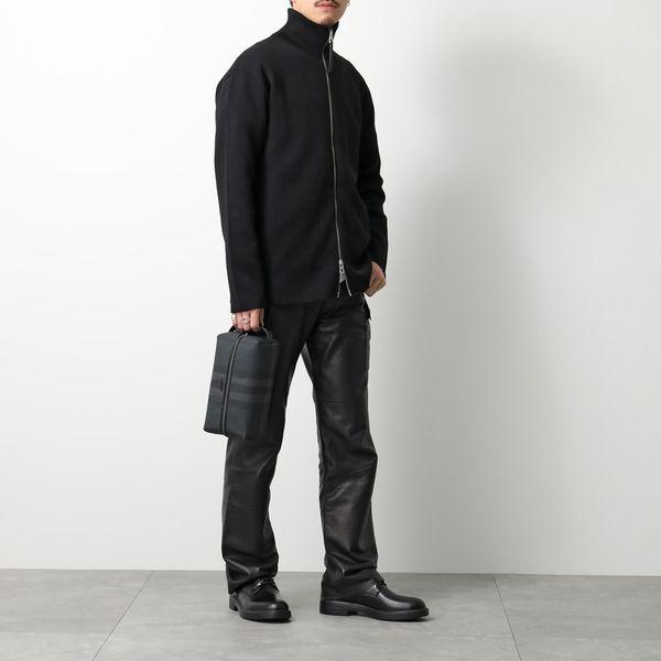 【美品】バーバリー　シャドーチェック　ビジネスバッグ　2way 希少　ブラック BURBERRY（バーバリー） セカンドバッグ MS WASHBAG 8070279 メンズ