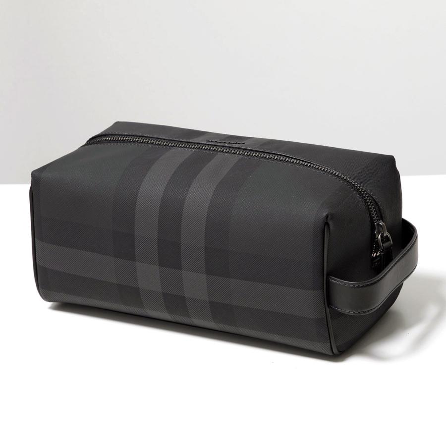 【美品】バーバリー　シャドーチェック　ビジネスバッグ　2way 希少　ブラック BURBERRY（バーバリー） セカンドバッグ MS WASHBAG 8070279 メンズ