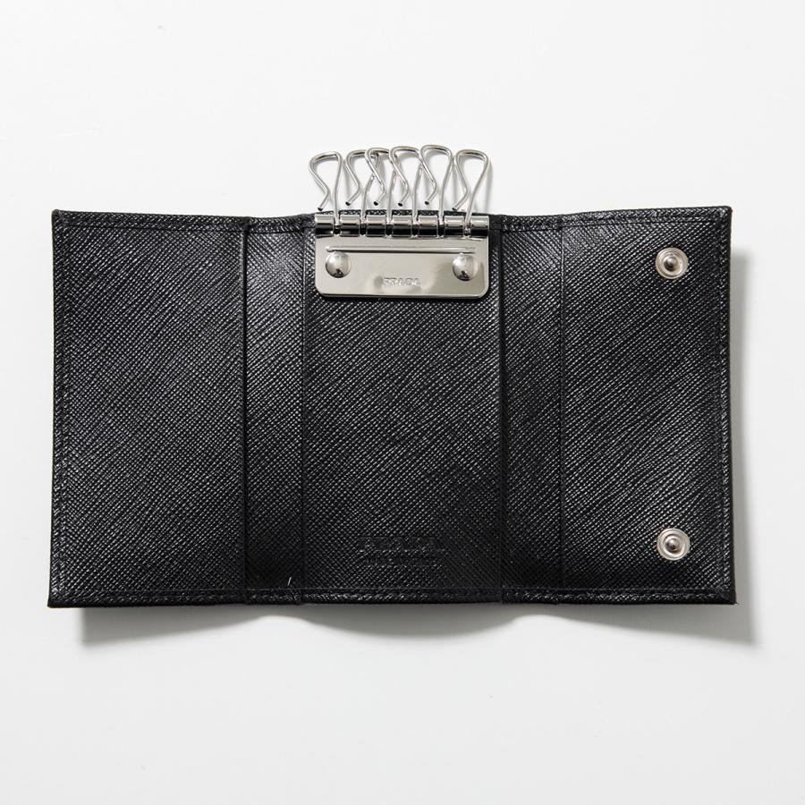 PRADA プラダ キーケース 2PG222 QHH メンズ 6連 サフィアーノ PRADA プラダ キーケース 2PG222 QHH メンズ 6連 サフィアーノ
