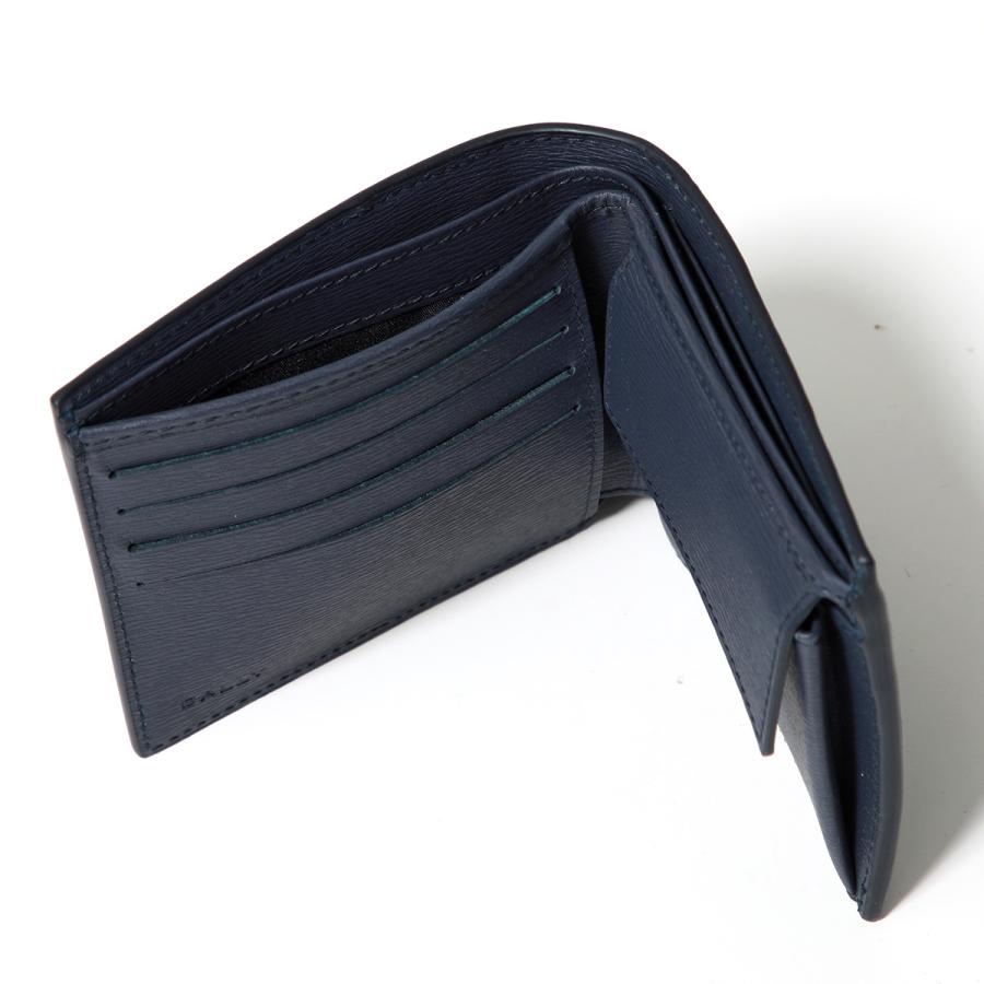 Bally（バリー） 二つ折り財布 MLW03P VT399 メンズ ミニ財布 小銭入れ