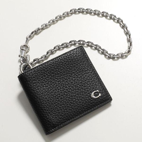 COACH（コーチ） 二つ折り財布 ビルフォールド ウォレット チェーン