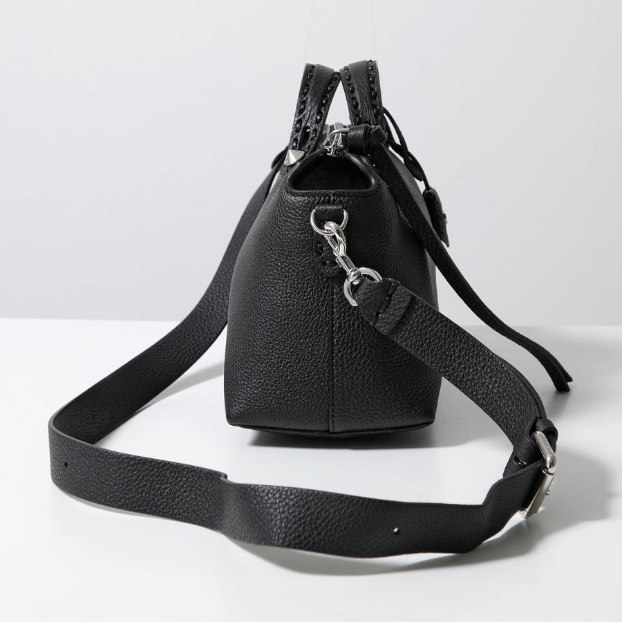 【美品】フェンディ ショルダーバッグ 編み込みレザー 黒 ギャラ付 美品】フェンディ ショルダーバッグ 編み込みレザー 黒 ギャラ付