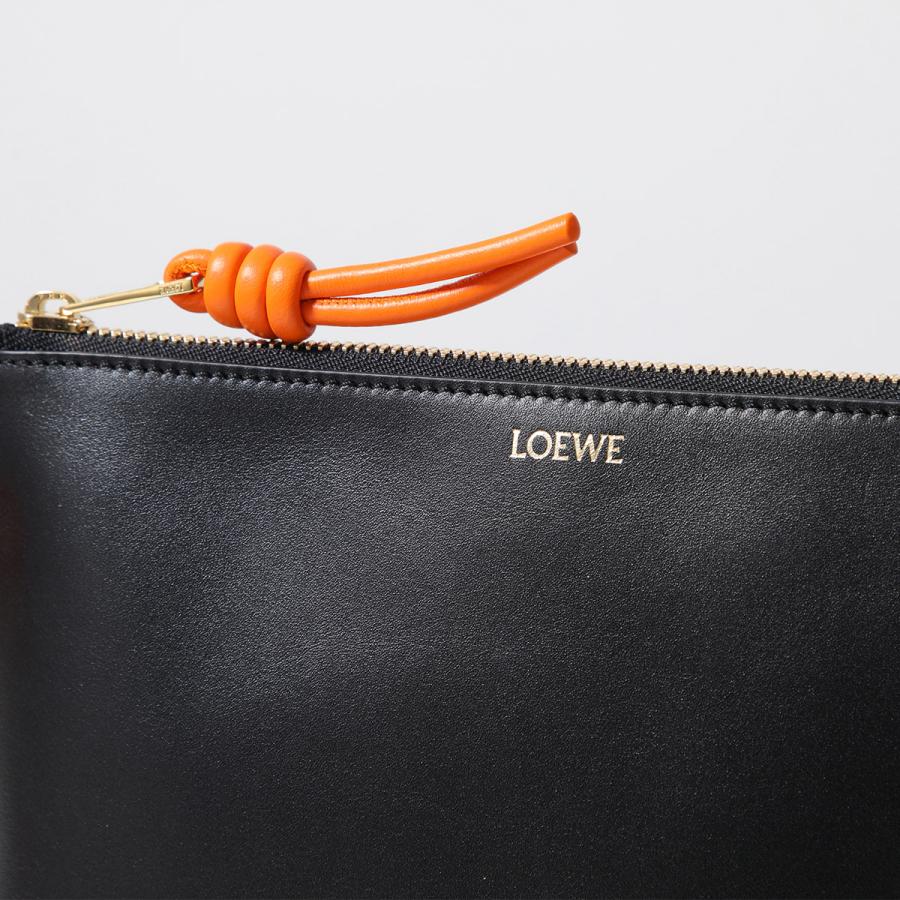 LOEWE クラッチバッグ 希少色 シャイニーナパ ロエベ ユニセックス LOEWE（ロエベ） クラッチバッグ KNOT T POUCH ノット Tポーチ