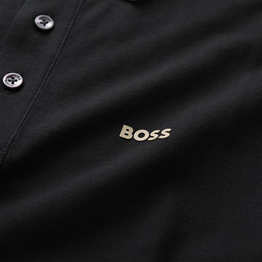 HUGO BOSS ヒューゴボス 半袖 ポロシャツ S ブラック ゴールド HUGO BOSS（ヒューゴ・ボス） ポロシャツ Parlay 190 50494697 メンズ