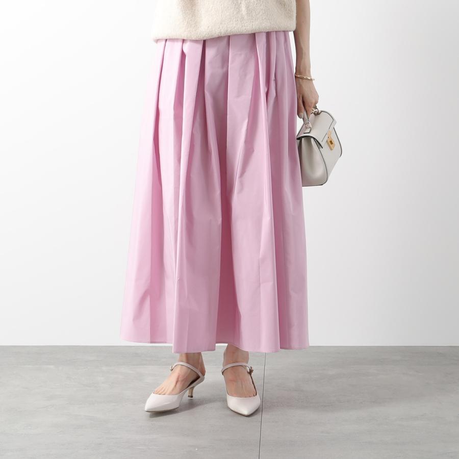 ‘S Max Mara マックスマーラ ゆったりプリーツフレアスカートピンク L MAXMARA WEEKEND LINE（マックスマーラウィークエンドライン） WEEKEND