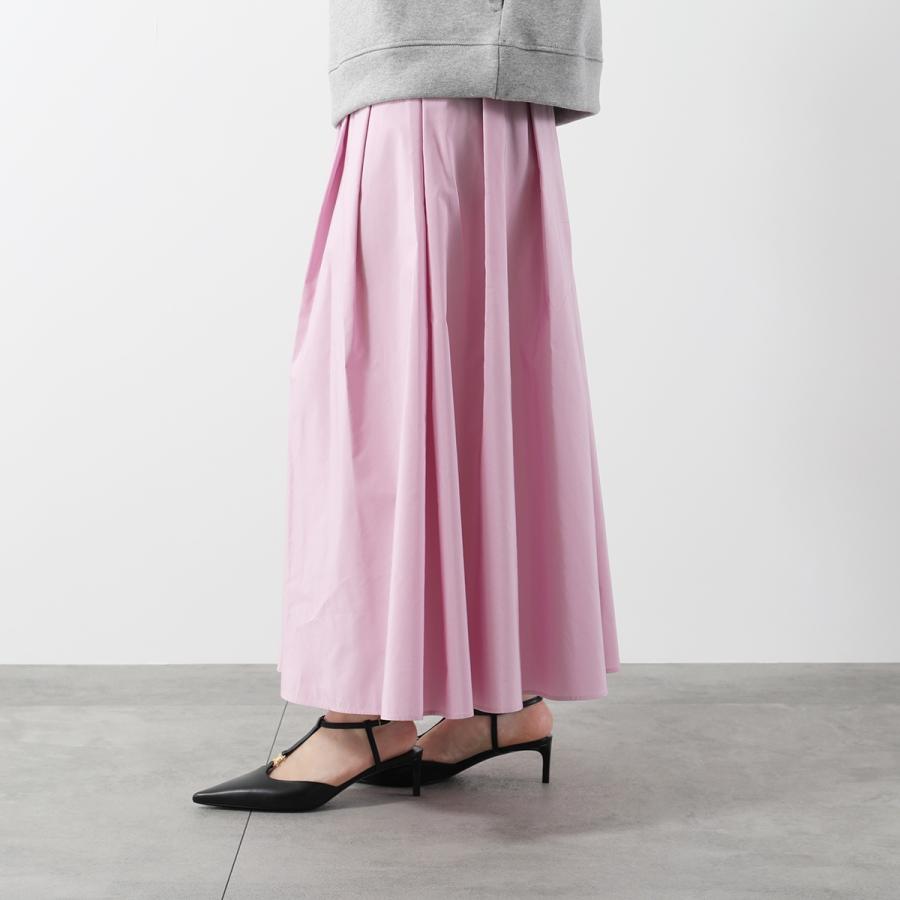 WEEKEND MAX MARA ウィークエンド マックスマーラ ロングスカート CURVATO クルヴァート レディース フレア Aライン プリーツ カラー2色の画像