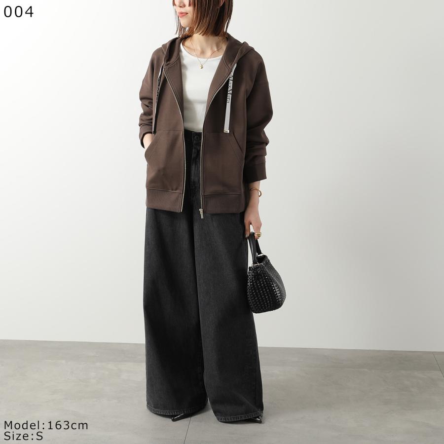 S MAX MARA エス マックスマーラ パーカー JOUR ジュール レディース ジップアップ 長袖 フーディ コットンブレンド ロゴ カラー7色の画像