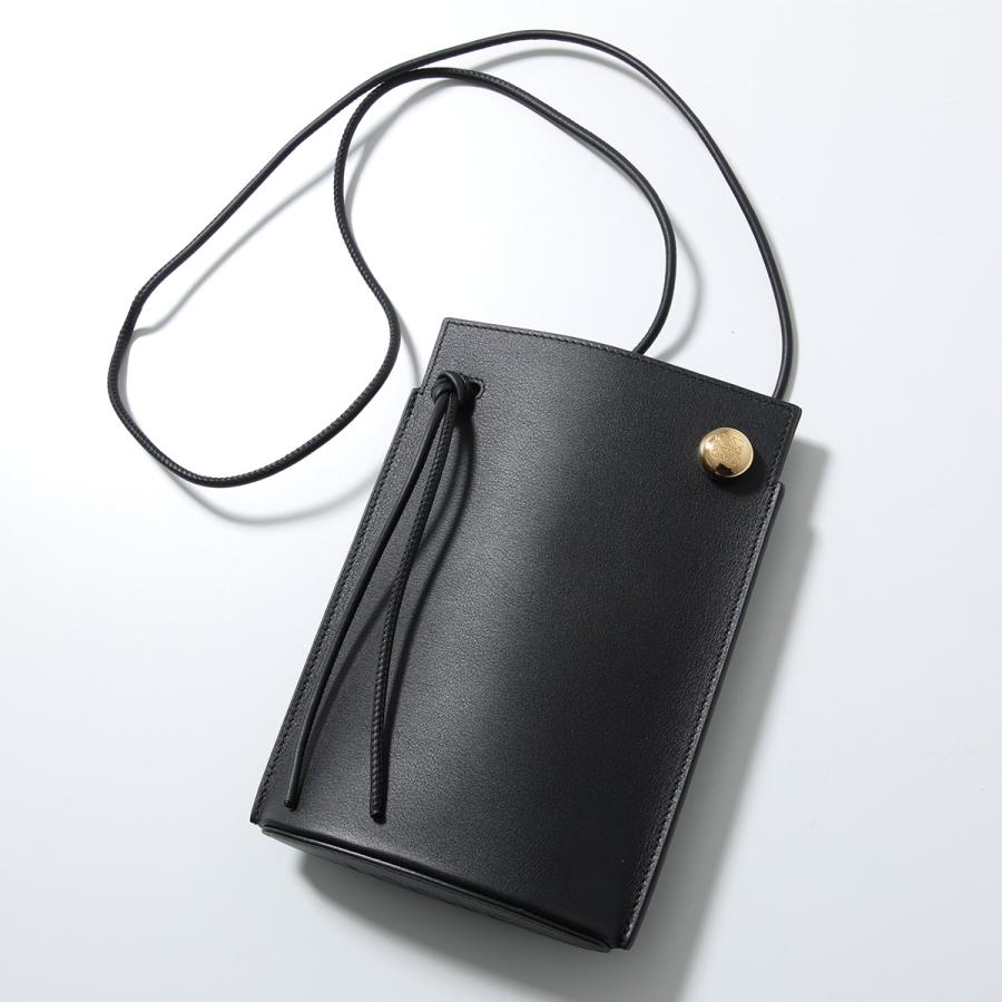 【LOEWE】ライトグレー レザーハンドバッグ ペブル バケットバッグ ミニ（スムースカーフ） グレー - LOEWE Japan