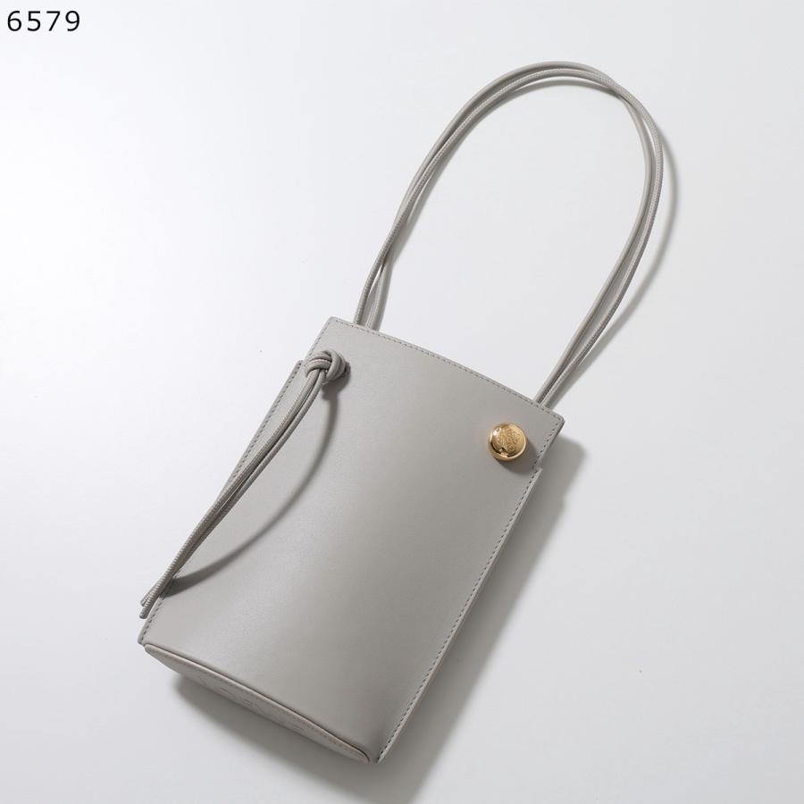 【LOEWE】ライトグレー レザーハンドバッグ Kleine Puzzle Tasche aus weichem, genarbtem Kalbsleder Grau - LOEWE