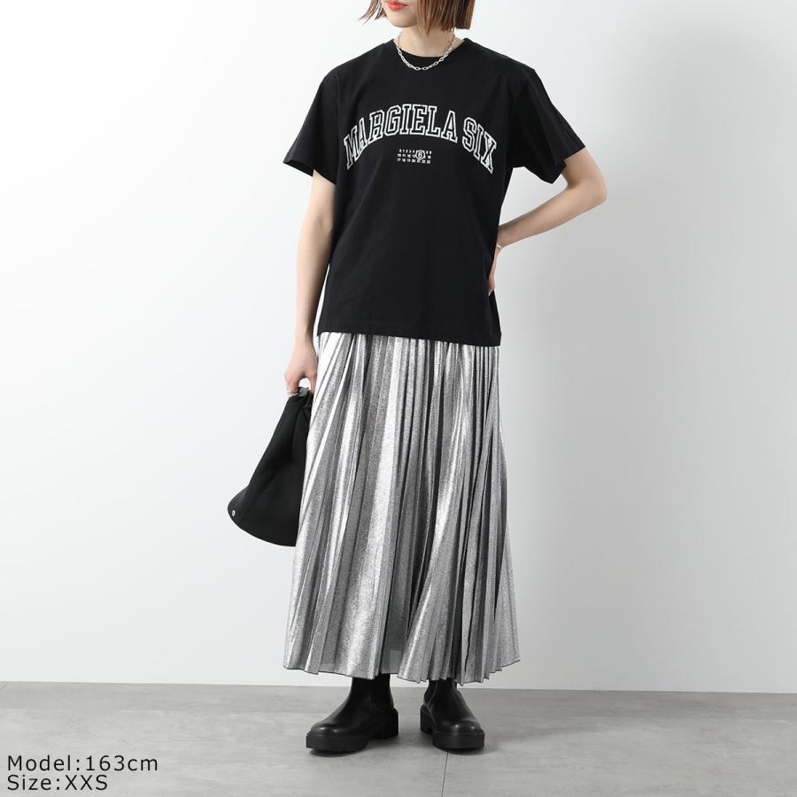 限定価格 MM6 カットソー 黒 S マルジェラ6 MM6 エムエムシックス メゾンマルジェラ Tシャツ SH0GC0033 S24312