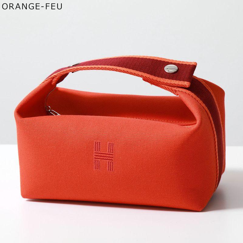 HERMES カバン　ハンドバッグ ポーチ　オレンジ レッド HERMES（エルメス） 【カラー限定特価】HERMES ポーチバッグ ブリッド