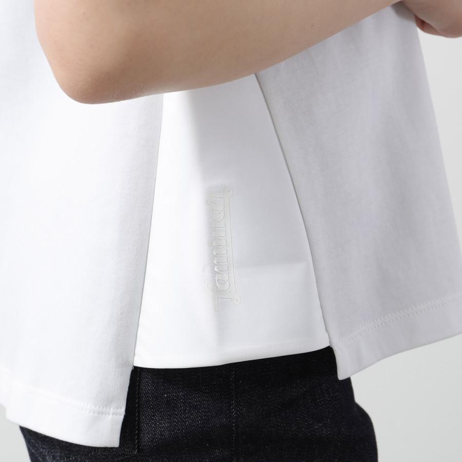 美品 HERNO ヘルノ カットソー tシャツ　ラミナー　サイズ46 ホワイト HERNO（ヘルノ） HERNO Laminar ラミナー Tシャツ JG003DL 52010