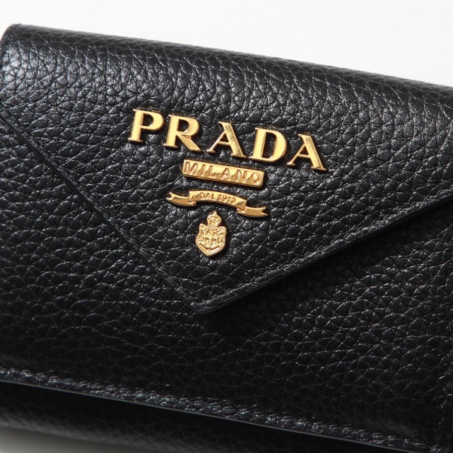 PRADA プラダ 三つ折り財布 1MH021 2E3A レディース レザー ミニ PRADA プラダ 三つ折り財布 1MH021 2E3A レディース レザー ミニ