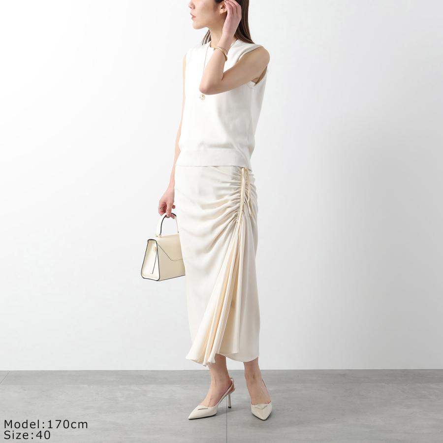 r*y様 N°21 ヌメロ ヴェントゥーノ のロングスカート　ロゴ入り　ウエスト N°21（ヌメロヴェントゥーノ） ロングスカート C051 5080 レディース