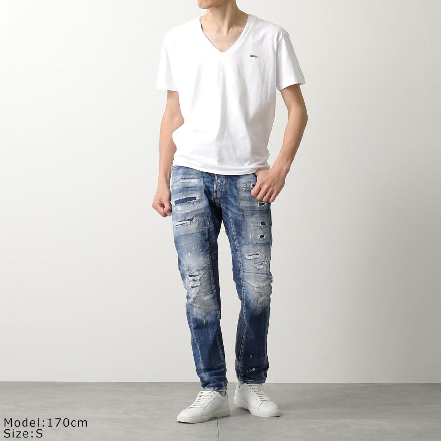 DSQUARED2（ディースクエアード） 半袖 Tシャツ V-neck T-shirt