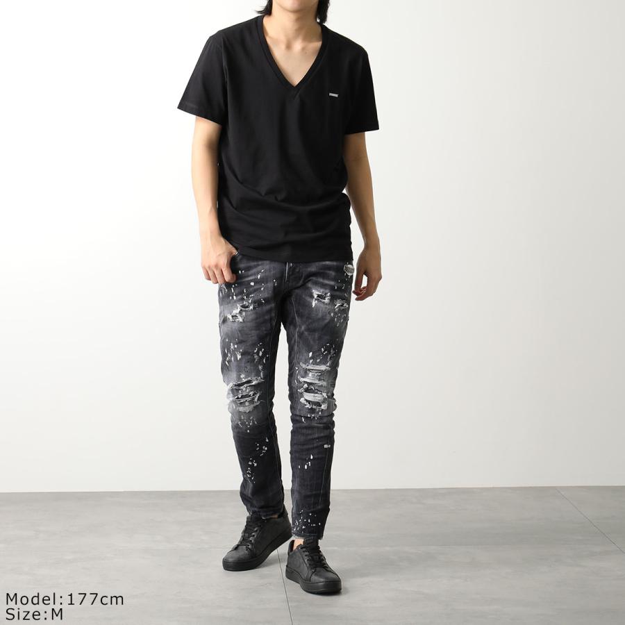 DSQUARED2 ブラック Tシャツ Lサイズ DSQUARED2（ディースクエアード） Tシャツ 【1枚単品】 DCX350060