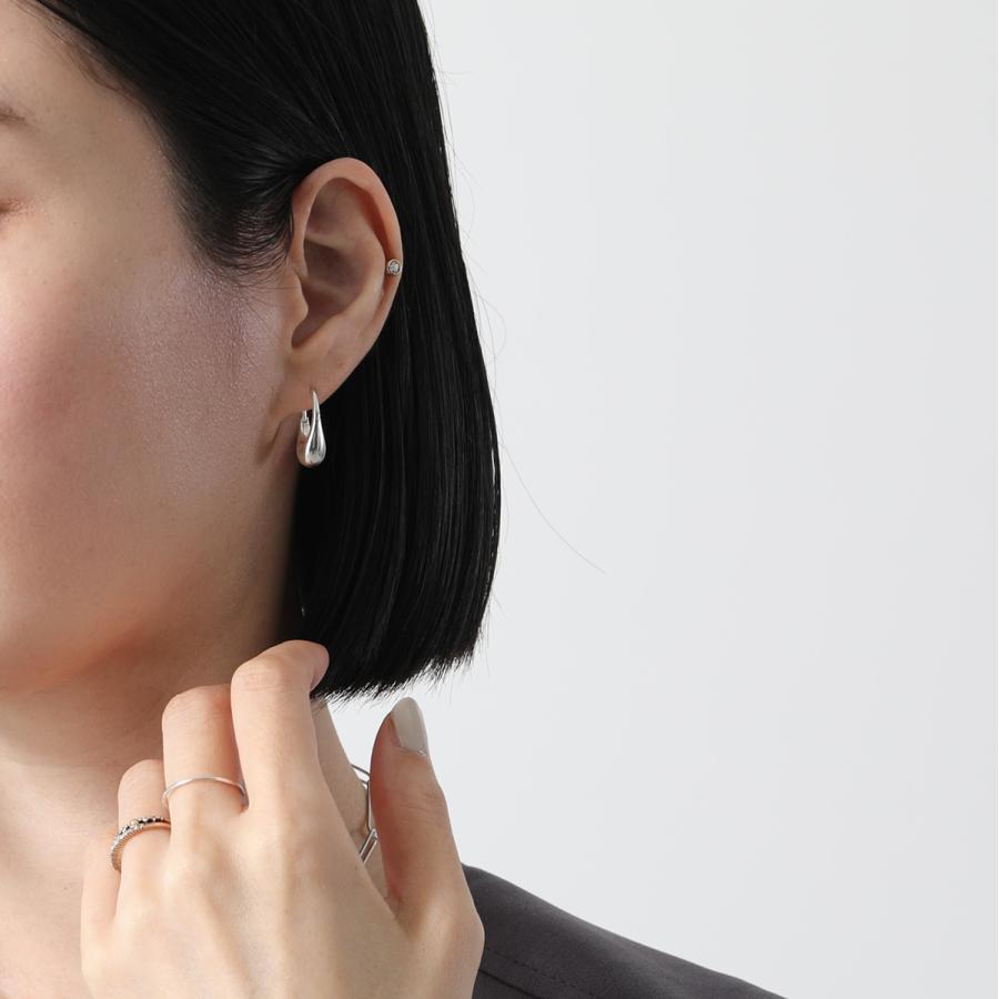 Otiumberg オティウムバーグ ピアス Silver Roscida Drop Hoops