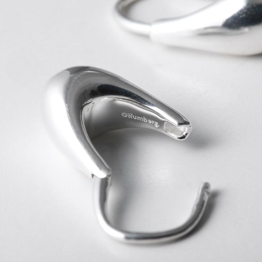 Roscida Silhouette Drop Hoops - Silver