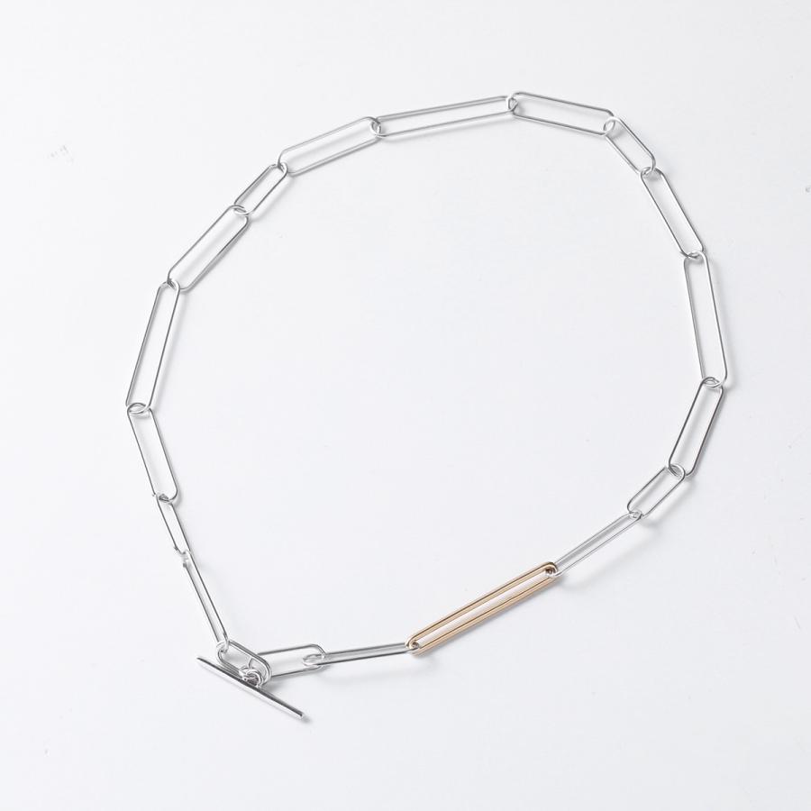 Otiumberg オティウムバーグ ネックレス Mixed Metal Paperclip