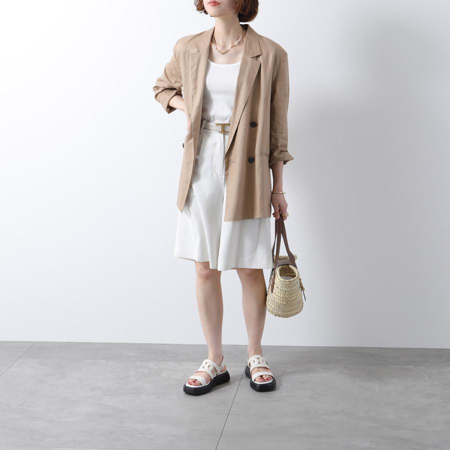 TOD'S TODS トッズ レザーサンダル XXW11K0IF10MID レディース ダブル