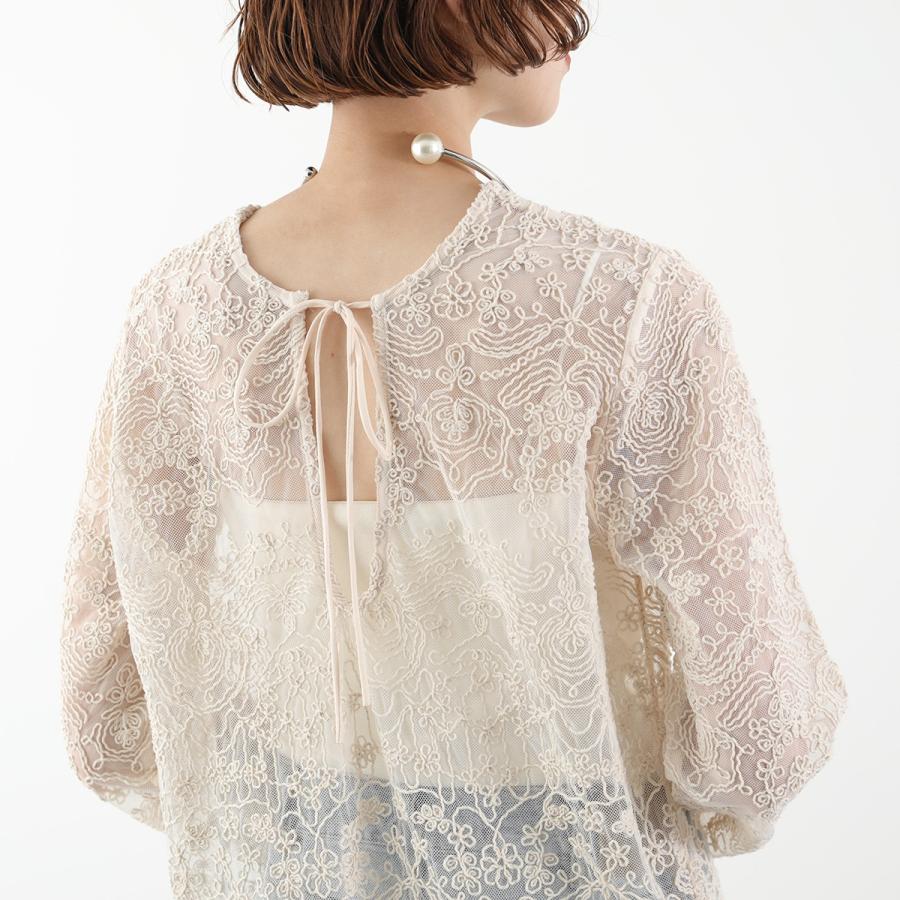 【新品】Dondolo ドンドロ　刺繍とレースの繊細ワンピース　2T Torrazzo Donna（トラッゾドンナ） ワンピース 6259-490 レディース