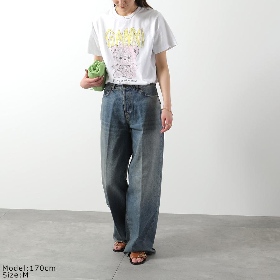GANNI ガニー 半袖 Tシャツ Basic Jersey Relaxed T-shirt T4058 GANNI ガニー 半袖 Tシャツ Basic Jersey Relaxed T-shirt T4058