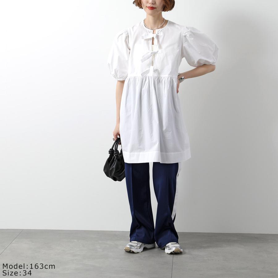 GANNI（ガニー） ワンピース Cotton Poplin Tie String Mini Dress