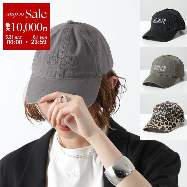 GANNI ガニー ベースボールキャップ Cap Hat A6300 A6301 A6302 GANNI ガニー ベースボールキャップ Cap Hat A6300 A6301 A6302