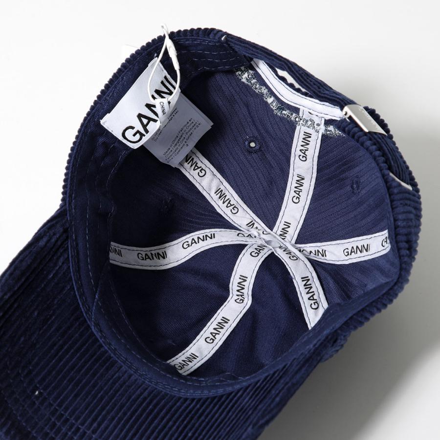 GANNI コーデュロイ カーキ　キャップ GANNI（ガニー） ベースボールキャップ Cap Hat Corduroy A6430 A6472