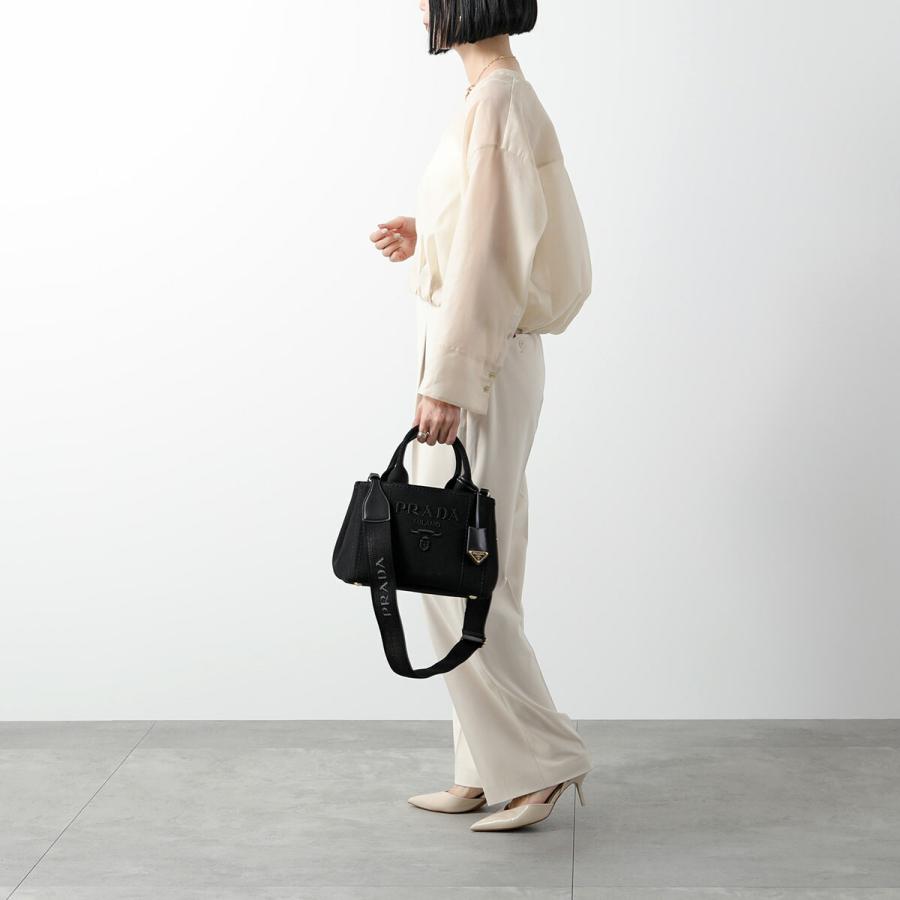 PRADA プラダ ハンドバッグ CANAPA RICAMO カナパ リカーモ PRADA プラダ ハンドバッグ CANAPA RICAMO カナパ リカーモ