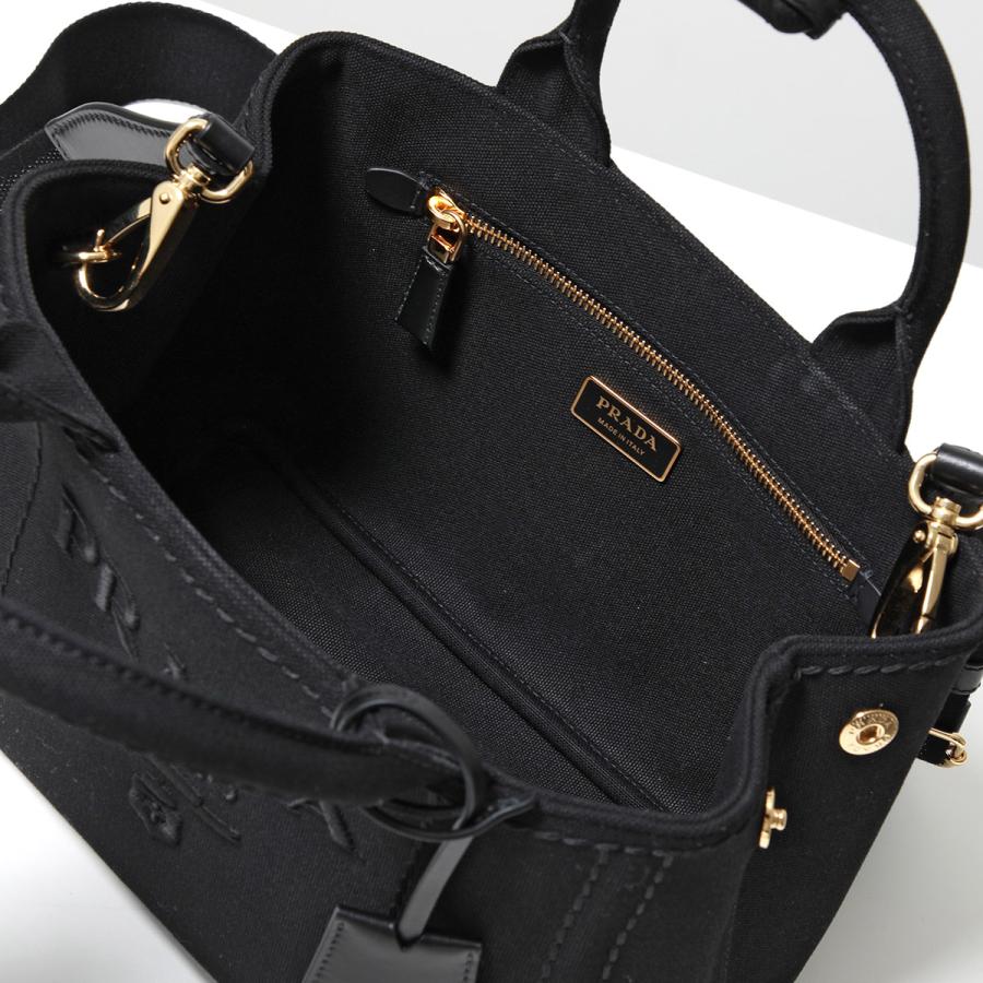 まみ【正規品】プラダ カナパ 黒S 美品 ショルダー付き CANAPA プラダ PRADA カナパ 2way ミニ ハンド バッグ ショルダー